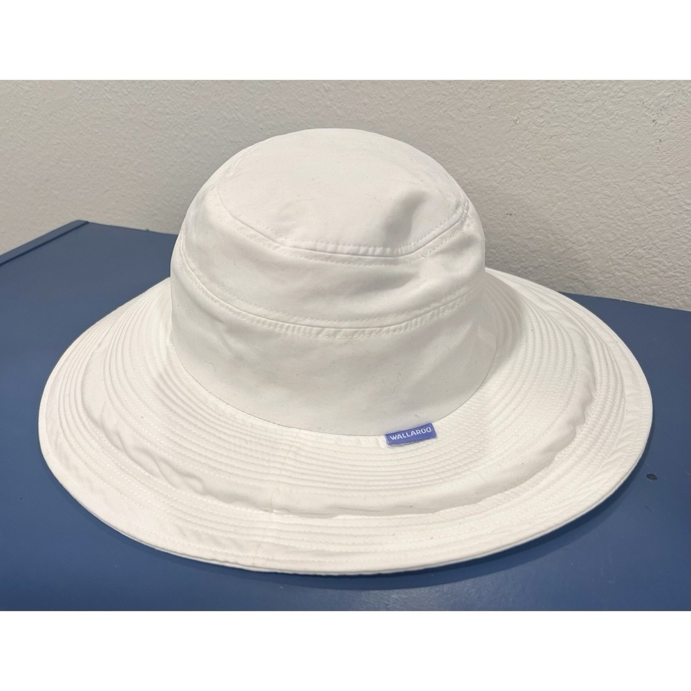 Wallaroo Hat Company Wide Brim Womens Hat White Adjustable